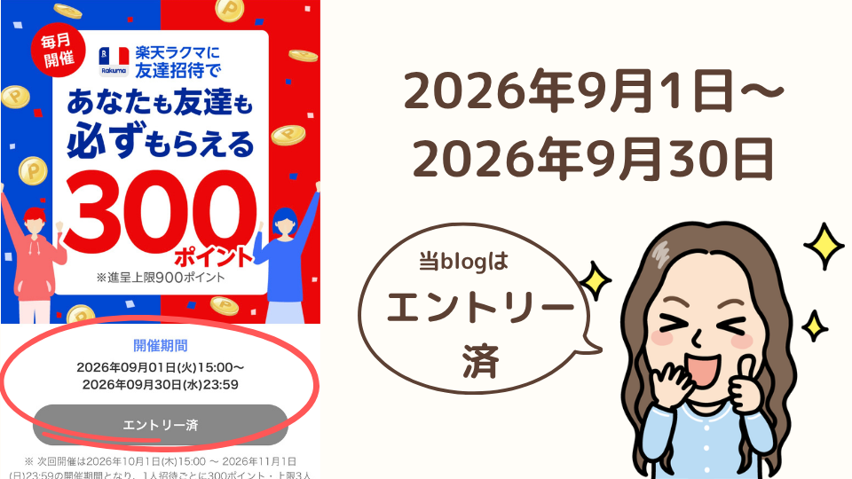 ラクマの招待キャンペーンエントリー画像