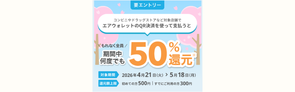 エアウォレットキャンペーン