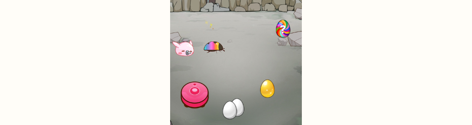 ポイすらのたまご回収画面